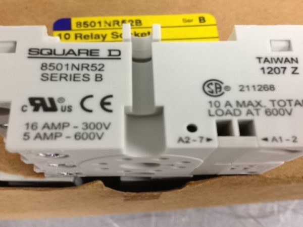 8501NR52B SQUARE D/TELEMECANIQUE GENERAL PURPOSE PLUG-IN RELAYS & ACCESSORIES