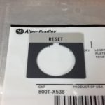 800T-X538 ALLEN BRADLEY 800TX538
