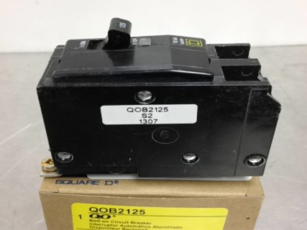 QOB2125 SQUARE D/TELEMECANIQUE STANDARD TRIP BOLT-ON CIRCUIT BREAKERS