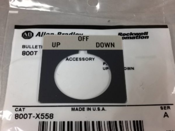 800T-X558 ALLEN BRADLEY 800TX558