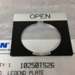 10250TS26 CUTLER-HAMMER DISTRIBUTION EQUIPMENT/CONTROLS LEGEND PLATES