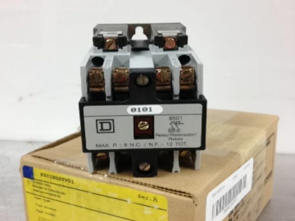 8501XO20V01 SQUARE D/TELEMECANIQUE NEMA CONTROL RELAYS & ACCESSORIES
