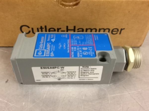 E50SA6PC-W CUTLER-HAMMER DISTRIBUTION EQUIPMENT/CONTROLS LIMIT SWITCH BODIES