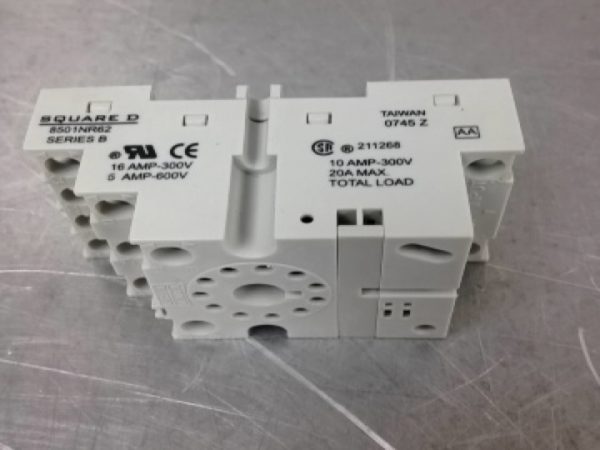 8501NR62 SQUARE D/TELEMECANIQUE GENERAL PURPOSE PLUG-IN RELAYS & ACCESSORIES