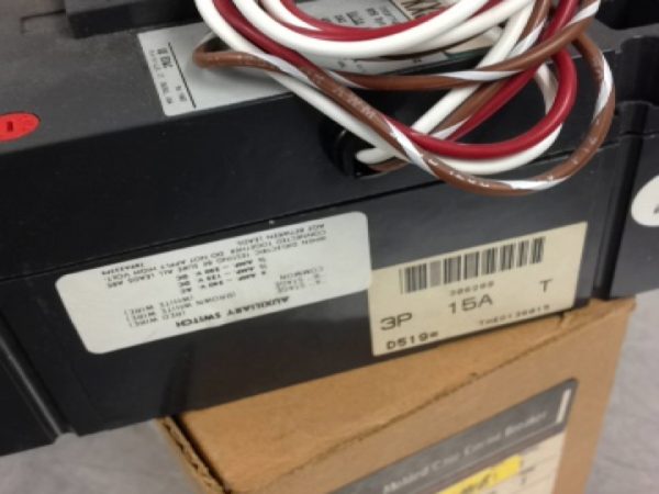 THED136015 WITH 1A/1B AUX. REMOVE AUX IF NOT NEEDED; OBSOLETE BREAKER NEW