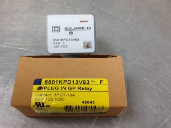 8501KPD13V63 SQUARE D/TELEMECANIQUE GENERAL PURPOSE PLUG-IN RELAYS & ACCESSORIES