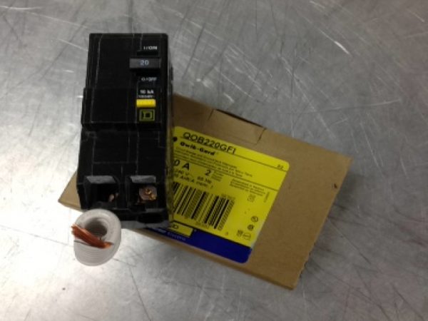 QOB220GFI SQUARE D/TELEMECANIQUE GROUND FAULT GFCI BOLT-ON CIRCUIT BREAKERS