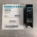 BQD140 SIEMENS ELECTRICAL DISTRIBUTION PRODUCTS STANDARD TRIP BOLT-ON CIRCUIT BREAKERS