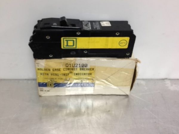 Q1U2100 SQUARE D FEED-THROUGH LUG IN LUG OUT BREAKER