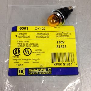 9001OY120 SQUARE D/TELEMECANIQUE PILOT LIGHT COMPLETE ASSEMBLIES