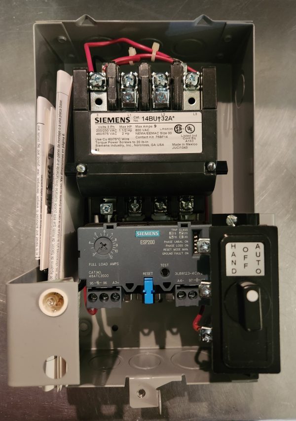 14BUC32BF SIEMENS-FURNAS CONTROLS SIZE 00 STARTER 110/120V COIL